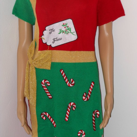 NO BOUNDARIES SIZE 3X MULTI-COLOR CHRISMAS DRESS - Picture 6 of 6